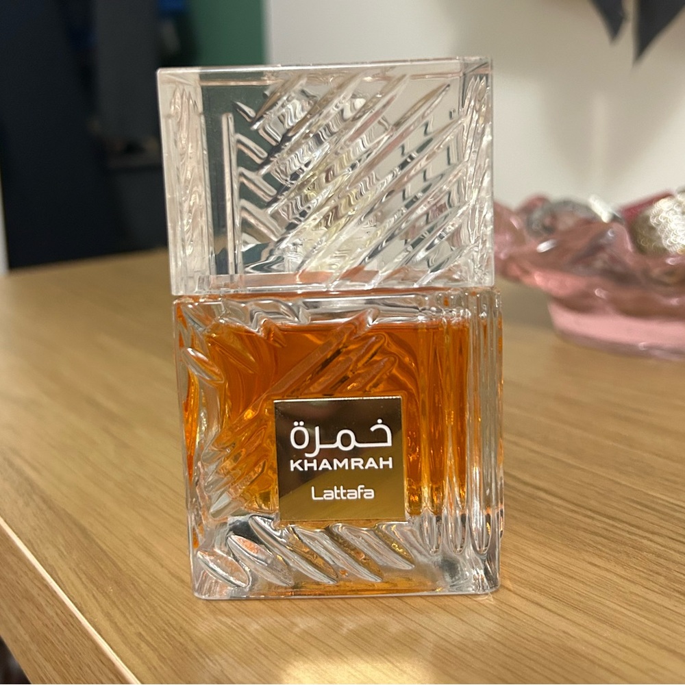 Lattafa Khamrah for Unisex Eau de Parfum Spray, 3.4 Ounce